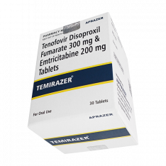 Трувада полный аналог (Temirazer, Тенвир ЕМ :: Тенофовир + Эмтрицитабин) табл. 300+200мг №30