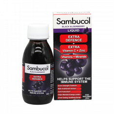 Самбукол сироп экстра защита (Sambucol Extra Defence) для взрослых и детей старше 12 лет 120мл