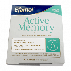 Эфамол Брейн Мемори Актив (Efamol Brain Active Memory) капс. №30