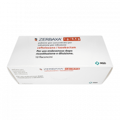 Зербакса порошок для приготовления инъек. р-ра 1000мг+500мг №10